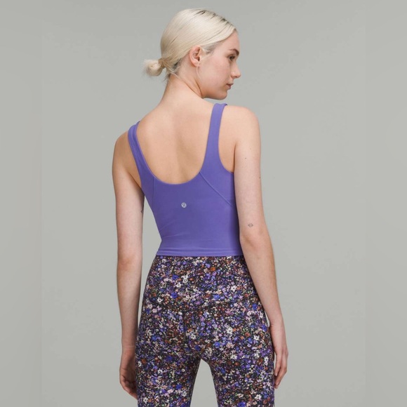 🪻 Lululemon Size 6 Indigo Cropped Align Tank Top - Picture 5 of 10